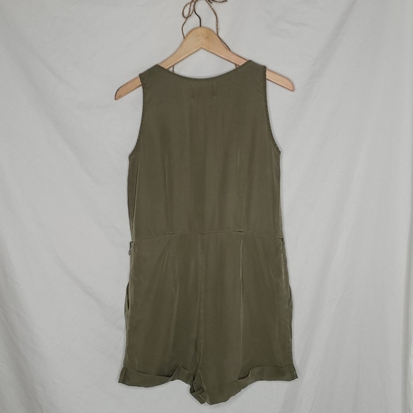 H&M Conscious Collection Army Green Belted Jumpsuit - Picture 3 of 6